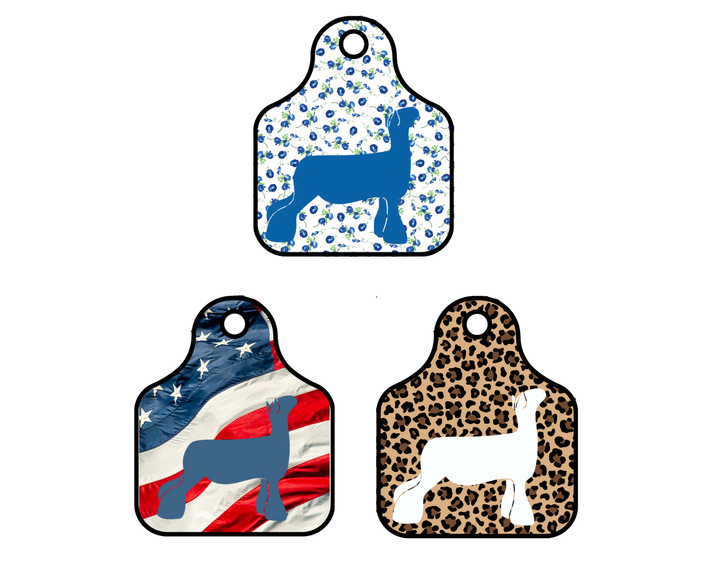 6x6 Show Lamb Ear Tag Sticker