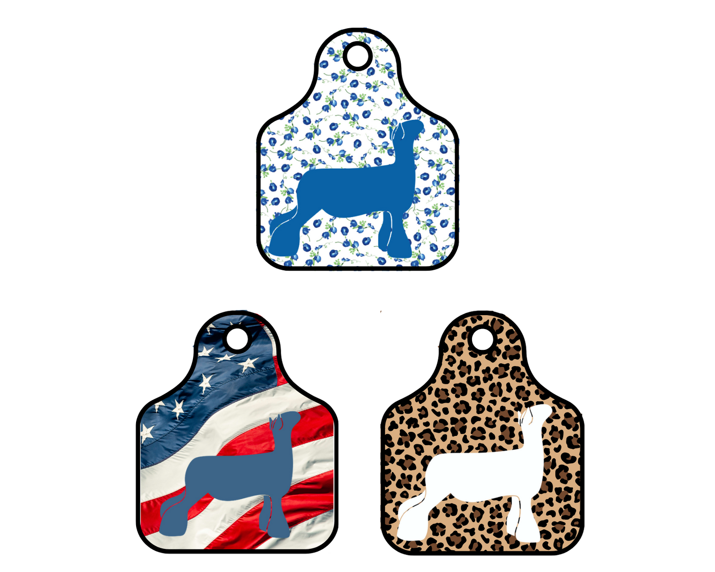 4x4 Show Lamb Ear Tag Sticker