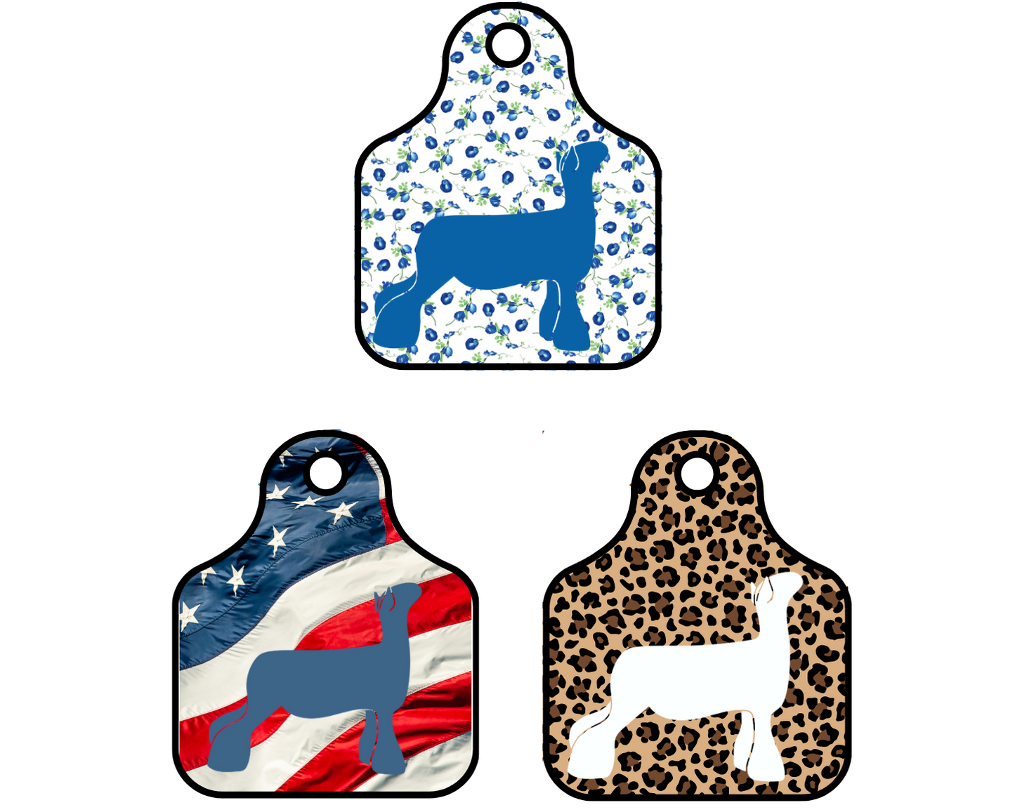 2x2 Show Lamb Ear Tag Sticker