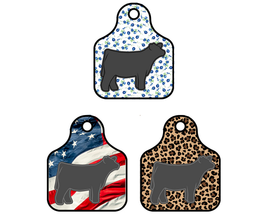 4x4 Show Steer Ear Tag Sticker