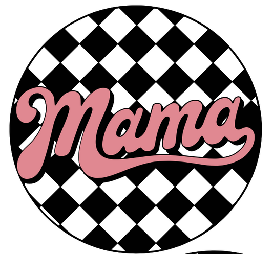 Checkered MAMA Sticker