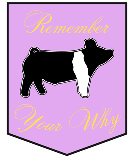 2x3 "Remember Your Why" Show Animal Sticker