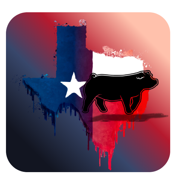 Texas Down Eared Pig Sticker
