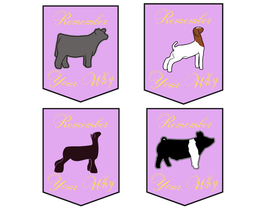 2x3 "Remember Your Why" Show Animal Sticker