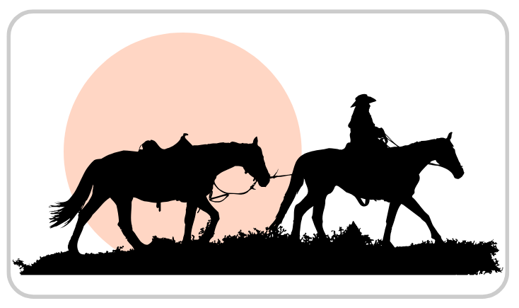 Cowgirl Sunset Sticker